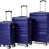 Merax 3-delig Kofferset Met TSA Slot - Trolleyset ABS 40L, 70L & 110 Liter - Blauw -Beroemde Bagage Winkel 1200x1078 1