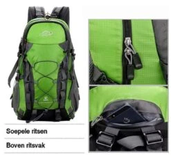Merkloos Backpack - Outdoor Local Lion - Rugzak - 40 Liter - Zwart -Beroemde Bagage Winkel 1200x1083 2