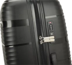 Decent EXPLORER PP Trolley 77 Cm - 106 Liter - TSA Slot - Black -Beroemde Bagage Winkel 1200x1091