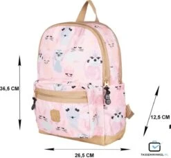 Pick & Pack Lieve Diertjes - Rugzak - Roze - Maat M -Beroemde Bagage Winkel 1200x1107