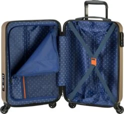 Princess Traveller PT01 - Handbagagekoffer - Pristine Bronze - S - 55cm -Beroemde Bagage Winkel 1200x1109