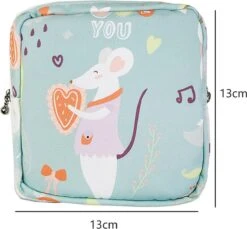 Maandverband Tasje - Make-up Tasje - Handig Opberg Tasje - Dames - Beige Plant 20 Maandverband Tasje - Make-up Tasje - Handig Opberg Tasje - Dames - Beige Plant -Beroemde Bagage Winkel 1200x1112 2