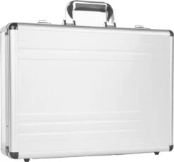 Dermata Laptoptas / Werktas / Aktetas - Business - Zilver - -Beroemde Bagage Winkel 1200x1115