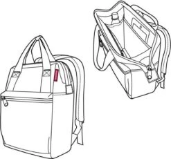 Reisenthel Allrounder R Schouder/ Rugtas - Maat R - 12L - Dots Zwart -Beroemde Bagage Winkel 1200x1117 2