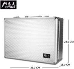 Beautycase / Beautykoffer Zilver Kleur - Functioneel - Aluminium Mobiel - Alle Beautygereedschappen- Kapper - Tattoo - Nagel - Visagie - Make-up - Cosmetica - Schmink - Beauty Case / Beauty Koffer Portable -Beroemde Bagage Winkel 1200x1117 5