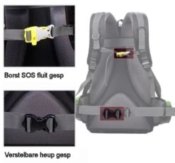 Merkloos Backpack - Outdoor Local Lion - Rugzak - 40 Liter - Zwart -Beroemde Bagage Winkel 1200x1118 2