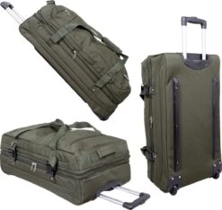 Travelsuitcase Atlanta - Stevige Trolley Tas - Groen - Handige Zakken - 80 Liter -Beroemde Bagage Winkel 1200x1135