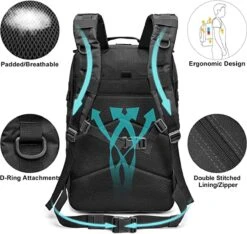 IBright 45L Militaire Rugzak | Tactische Rugzak | Oxford Stof | Waterdicht | Zwart 13 IBright 45L Militaire Rugzak | Tactische Rugzak | Oxford Stof | Waterdicht | Zwart -Beroemde Bagage Winkel 1200x1137