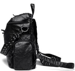 Merkloos Rugtassen Dames - Rugtas Lola Zwart - Schoudertas - Leerlook - 6 Vakken - Afneembare Schouderband 6 Merkloos Rugtassen Dames - Rugtas Lola Zwart - Schoudertas - Leerlook - 6 Vakken - Afneembare Schouderband -Beroemde Bagage Winkel 1200x1138 4