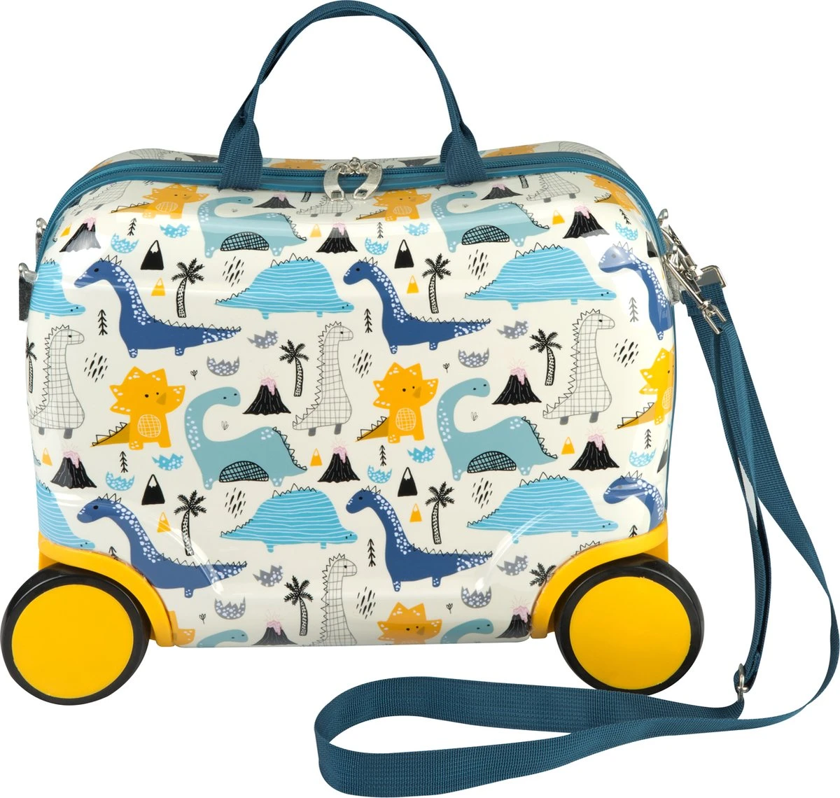 Princess Traveller Kids Collection - Ride On Trolley - Dino 4 Princess Traveller Kids Collection - Ride On Trolley - Dino - Afbeelding 2