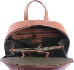 WILD WOODS Leren Dames Rugtas M - Casual Rugzak - Oil Pull-up Leer - Cognac 8 WILD WOODS Leren Dames Rugtas M - Casual Rugzak - Oil Pull-up Leer - Cognac -Beroemde Bagage Winkel 1200x1148 3