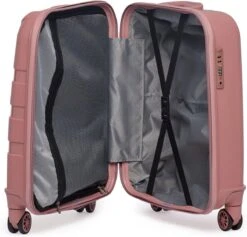 ©TROLLEYZ - Paris No.5 - Trolley - 55cm Met TSA Slot - Dubbele Wielen - 360° Spinners - 100% Polypropyleen - Handbagage Koffer In Rose Blush -Beroemde Bagage Winkel 1200x1150 3