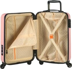 Princess Traveller PT01 - Handbagagekoffer - Peony Pink - S - 55cm -Beroemde Bagage Winkel 1200x1151