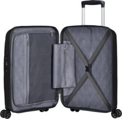 American Tourister Reiskoffer - Bon Air Dlx Spinner 55/20 Tsa (Handbagage) Black -Beroemde Bagage Winkel 1200x1168 2