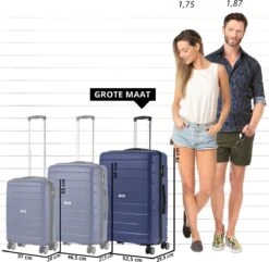 TravelZ Big Bars Reiskoffer 78 Cm Met Dubbele Wielen - Trolley Koffer Met TSA-slot - Blauw 10 TravelZ Big Bars Reiskoffer 78 Cm Met Dubbele Wielen - Trolley Koffer Met TSA-slot - Blauw -Beroemde Bagage Winkel 1200x1169 3