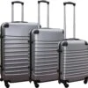 Travelerz Kofferset 3 Delig Met Wielen En Cijferslot - ABS - Zilver (228-) -Beroemde Bagage Winkel 1200x1175 1