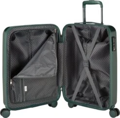 Princess Traveller Harlem - Handbaggage Koffer - Groen - S - 55cm -Beroemde Bagage Winkel 1200x1180 1