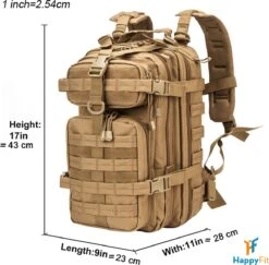 Brandie® - Tactische Rugzak 30L - Hydratatie-compatibele Rugzak - Lichtgewicht - Multifunctioneel - Comfortabel In Gebruik - Voor Buiten Wandelen Kamperen Trekking Jagen - Waterdichte Tas - Zwart -Beroemde Bagage Winkel 1200x1181 1