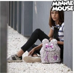 Rugzak Minnie Mouse - Pluche Wit Roze Kindertas Voor School - Schooltas, Disney Schooltas -Beroemde Bagage Winkel 1200x1197 3