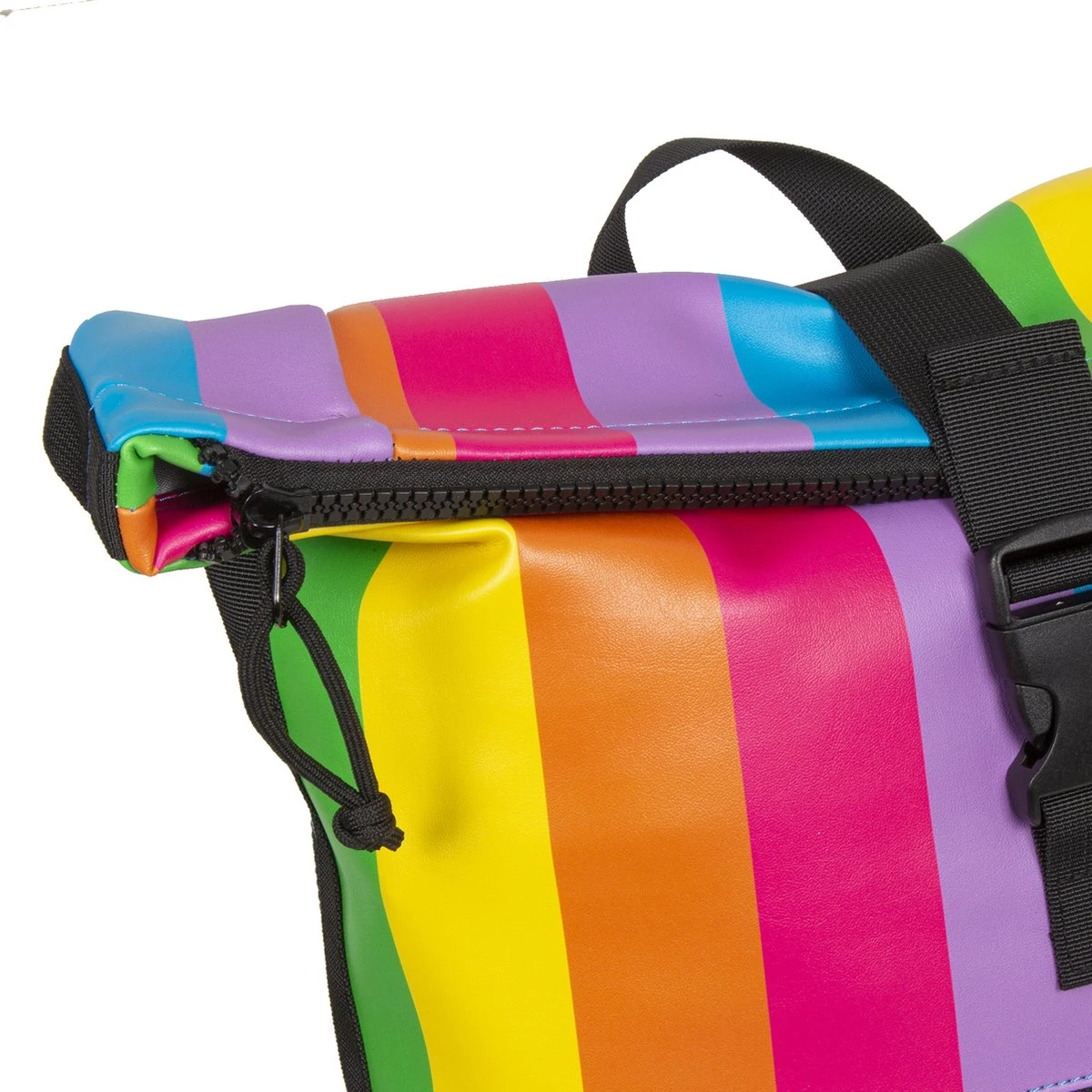 New Rebels® Mart - Rugtas - Regenboog - Waterbestendig - Roll-top - 151413121087.9 - 35x10x46cm - Rugzak / Backpack 12 New Rebels® Mart - Rugtas - Regenboog - Waterbestendig - Roll-top - 151413121087.9 - 35x10x46cm - Rugzak / Backpack - Afbeelding 10