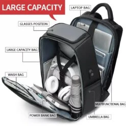Eurcool Rugzak Mannen Multifunctionele Grote Capaciteit Mannelijke Mochila Tassen Usb-poort Opladen Laptop School Rugzakken -Beroemde Bagage Winkel 1200x1200 1085