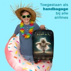 NoBoringSuitcases.com® Koffer - Beer - Rok - Ballet - Licht - Portret - Trolley Op Wieltjes - Reiskoffer - Past Binnen 55x40x20 Cm En 55x35x25 Cm - Handbagagekoffer - Fotokoffer -Beroemde Bagage Winkel 1200x1200 110