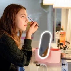 Beautycase Wit - LED-spiegel - Make Up - Make-up Org - Make-up Organizer Met Spiegel - Make-up Koffer - Beautycase - Multifunctioneel - Reisformaat -Beroemde Bagage Winkel 1200x1200 1332