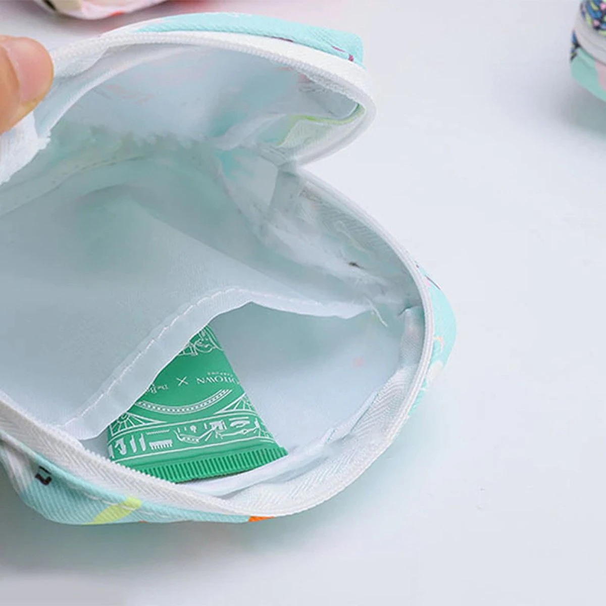 Maandverband Tasje - Make-up Tasje - Handig Opberg Tasje - Dames - Beige Plant 15 Maandverband Tasje - Make-up Tasje - Handig Opberg Tasje - Dames - Beige Plant - Afbeelding 13