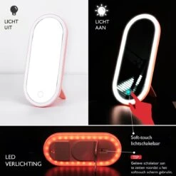 Beautycase Rose - LED-spiegel - Make Up - Make-up Org - Make-up Organizer Met Spiegel - Make-up Koffer - Beautycase - Multifunctioneel - Reisformaat -Beroemde Bagage Winkel 1200x1200 1353