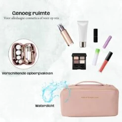 Toilettas Roze - Maat M - Beautycase Cosmetica - Organizer Make Up -Beroemde Bagage Winkel 1200x1200 1379