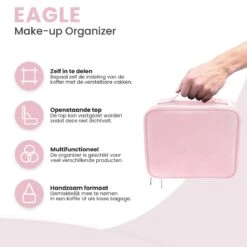 Eagle Make-up Organizer - Make-up Koffer - Verstelbare Vakken - Beautycase - Multifunctioneel - Make-up Tas - Reisformaat -Beroemde Bagage Winkel 1200x1200 1392