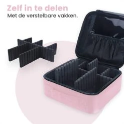 Eagle Make-up Organizer - Make-up Koffer - Verstelbare Vakken - Beautycase - Multifunctioneel - Make-up Tas - Reisformaat -Beroemde Bagage Winkel 1200x1200 1396