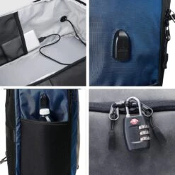 CabinMax Manhatten – Handbagage 20L – Rugzak – Schooltas - 40x20x25 Cm – Compact Reistas – Lichtgewicht – Nettuno Blauw -Beroemde Bagage Winkel 1200x1200 1517