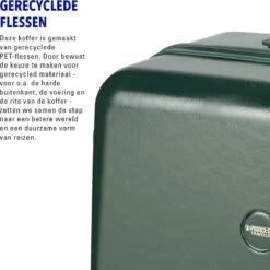 Princess Traveller Harlem - Handbaggage Koffer - Groen - S - 55cm -Beroemde Bagage Winkel 1200x1200 154