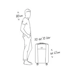 Eastpak TRANZSHELL M Reiskoffer (67 X 42 X 4 Cm) - Black -Beroemde Bagage Winkel 1200x1200 17