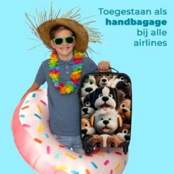 NoBoringSuitcases.com® Koffer - Hond - Dieren - Design - Bruin - Trolley Op Wieltjes - Handbagagekoffer - Past Binnen 55x40x20 Cm En 55x35x25 Cm - Reiskoffers - Fotokoffer -Beroemde Bagage Winkel 1200x1200 176