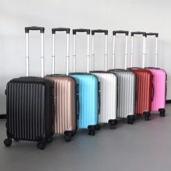 Handbagage Koffer 55cm Zilver 4 Wielen Trolley Met Pin Slot -Beroemde Bagage Winkel 1200x1200 186