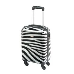 Princess Traveller Animal Print - Handbagagekoffer - Zebra - Small - 55cm -Beroemde Bagage Winkel 1200x1200 192