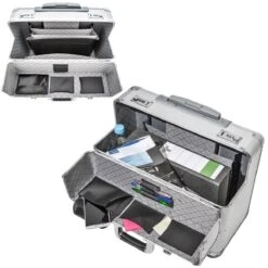 Tectake Business Pilotenkoffer - 39 Cm - Zilver -Beroemde Bagage Winkel 1200x1200 218