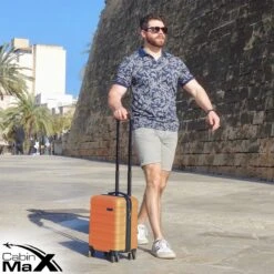 CabinMax Handbagage Koffer - Trolley 30L - Harde Reiskoffer - 45x36x20cm - Lichtgewicht - Groot Capaciteit - Oranje -Beroemde Bagage Winkel 1200x1200 235