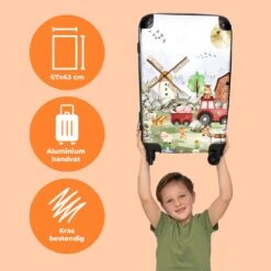NoBoringSuitcases.com® Koffer Groot - Boerderij - Dieren - Trekker - Jongens - Trolley Koffer Met TSA-slot - Met Wielen - 90 Liter - Reiskoffer - 66 Cm 12 NoBoringSuitcases.com® Koffer Groot - Boerderij - Dieren - Trekker - Jongens - Trolley Koffer Met TSA-slot - Met Wielen - 90 Liter - Reiskoffer - 66 Cm -Beroemde Bagage Winkel 1200x1200 277