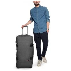 Eastpak TRANVERZ L Reiskoffer (79 X 40 X 33 Cm) - Black Denim -Beroemde Bagage Winkel 1200x1200 376