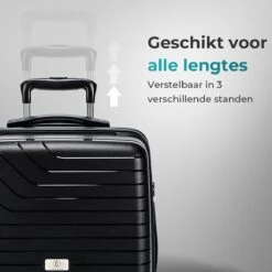 Legage Koffer Handbagage - Reiskoffer - Trolley - Inclusief Uitzetlaag - Inclusief TSA Slot - Zwart - Maat S - 20 Inch -Beroemde Bagage Winkel 1200x1200 40