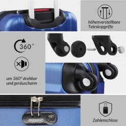 Deuba Hard Case Koffer Baseline L Navyblauw -Beroemde Bagage Winkel 1200x1200 417