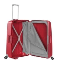 Samsonite Reiskoffer - S'CURE SPINNER 69/25 (Medium) Rood -Beroemde Bagage Winkel 1200x1200 422