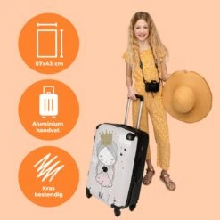 NoBoringSuitcases.com® Koffer Groot - Prinses - Bloemen - Kroon - Meisje - Sterren - Trolley Koffer Met TSA-slot - Met Wielen - 90 Liter - Reiskoffer - 66 Cm 12 NoBoringSuitcases.com® Koffer Groot - Prinses - Bloemen - Kroon - Meisje - Sterren - Trolley Koffer Met TSA-slot - Met Wielen - 90 Liter - Reiskoffer - 66 Cm -Beroemde Bagage Winkel 1200x1200 451