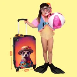 NoBoringSuitcases.com® Koffer Groot - Meerkat - Bloemen - Hoed - Dieren - Portret - Trolley Koffer Met TSA-slot - Met Wielen - 90 Liter - Reiskoffer - 66 Cm 15 NoBoringSuitcases.com® Koffer Groot - Meerkat - Bloemen - Hoed - Dieren - Portret - Trolley Koffer Met TSA-slot - Met Wielen - 90 Liter - Reiskoffer - 66 Cm -Beroemde Bagage Winkel 1200x1200 461