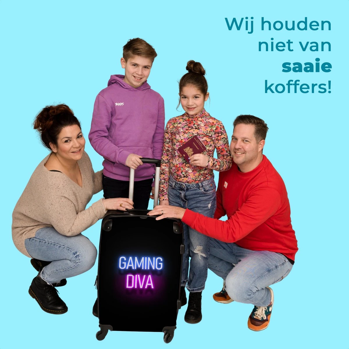 NoBoringSuitcases.com® Koffer Groot - Gaming - Quotes - Neon - Gaming Diva - Vrouwen - Trolley Koffer Met TSA-slot - Met Wielen - 90 Liter - Reiskoffer - 66 Cm 7 NoBoringSuitcases.com® Koffer Groot - Gaming - Quotes - Neon - Gaming Diva - Vrouwen - Trolley Koffer Met TSA-slot - Met Wielen - 90 Liter - Reiskoffer - 66 Cm - Afbeelding 5