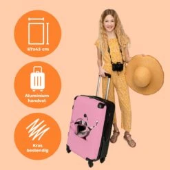NoBoringSuitcases.com® Koffer Groot - Slak - Roze - Meisjes - Racen - Trolley Koffer Met TSA-slot - Met Wielen - 90 Liter - Reiskoffer - 66 Cm 12 NoBoringSuitcases.com® Koffer Groot - Slak - Roze - Meisjes - Racen - Trolley Koffer Met TSA-slot - Met Wielen - 90 Liter - Reiskoffer - 66 Cm -Beroemde Bagage Winkel 1200x1200 479