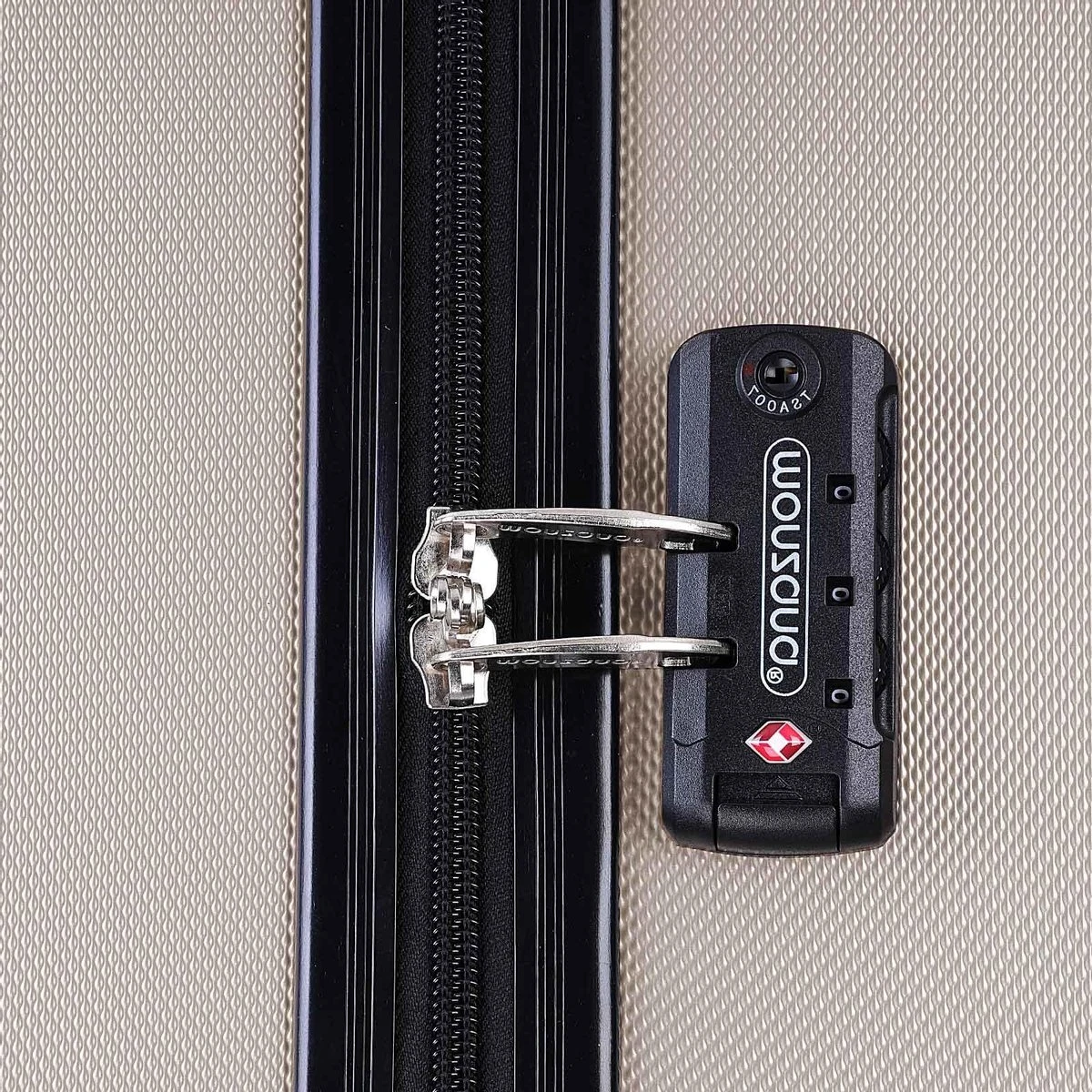 Monazana – Kofferset Exopack - 3-delig –TSA Slot – Wielen - Champagne 10 Monazana – Kofferset Exopack - 3-delig –TSA Slot – Wielen - Champagne - Afbeelding 8